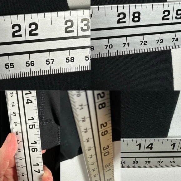 Old Navy Extra High Rise Wide Leg Go Dry Black Leggings Womens Size 3X Pants - Picture 13 of 14